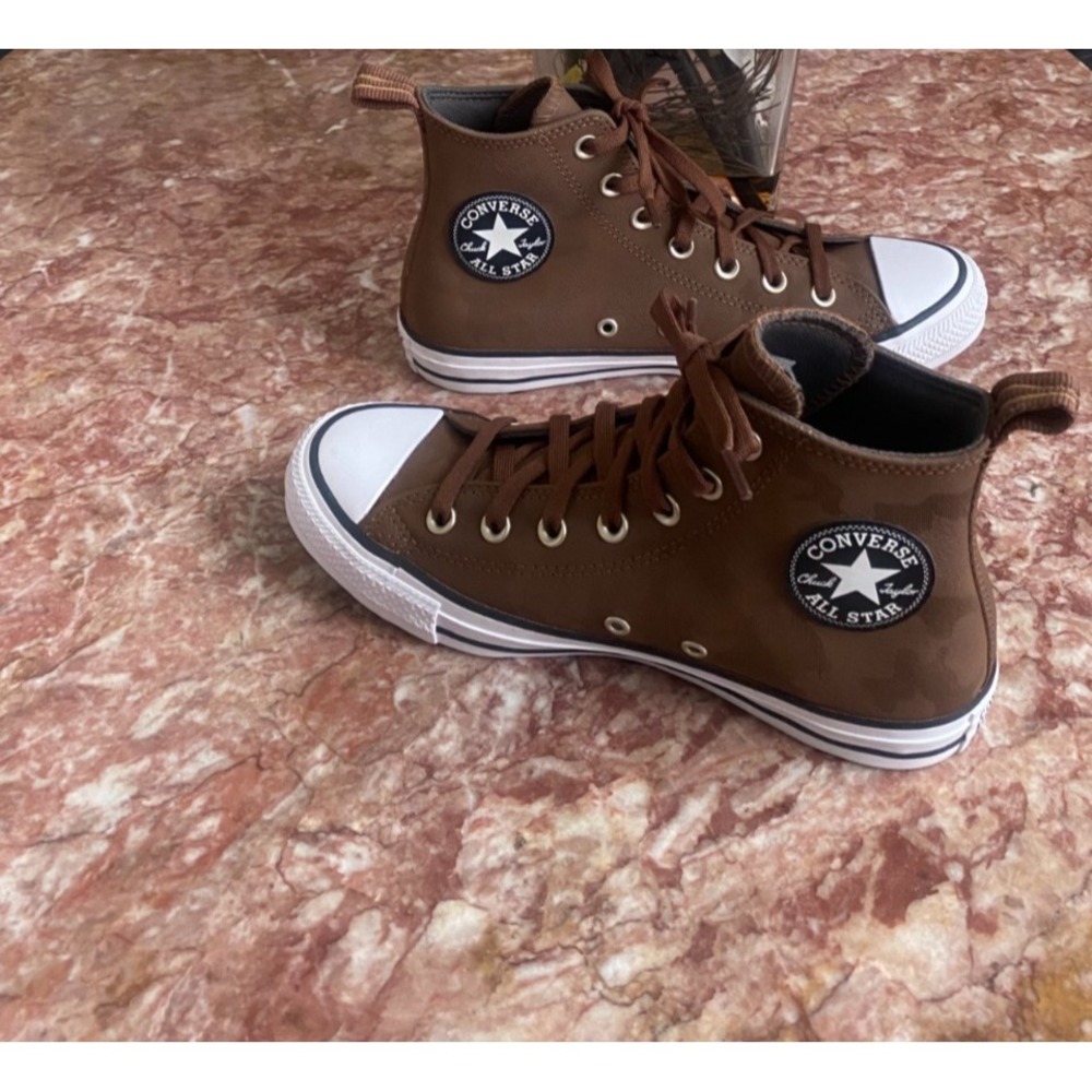 New Converse Chuck Taylor All Star Brown Camo High Top W8/M6 Tectuff Waterproof